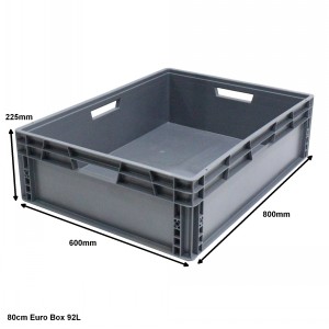 Heavy Duty Stacking Euro Box 80cm Size 3 (92 Litre)